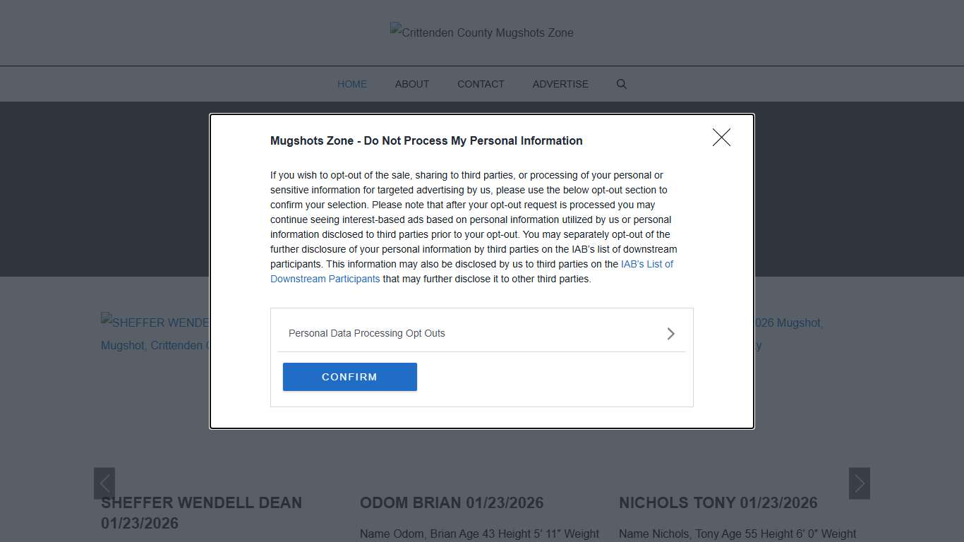 Crittenden County Mugshots Zone